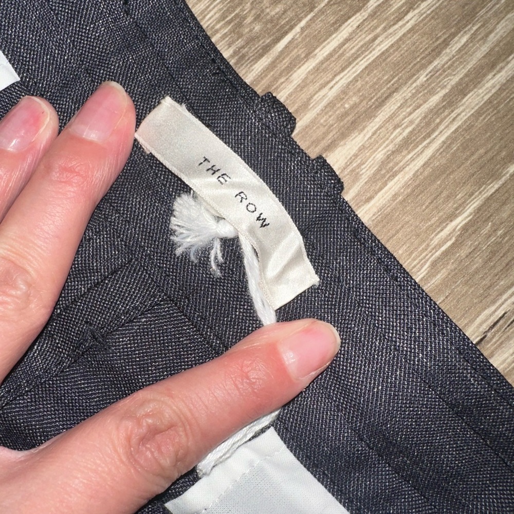 The Row Dark‎ Chambray Wide Leg Trouser Medium - Picture 9 of 11